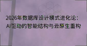 2026年数据库设计模式进化论：AI驱动的智能结构与云原生重构